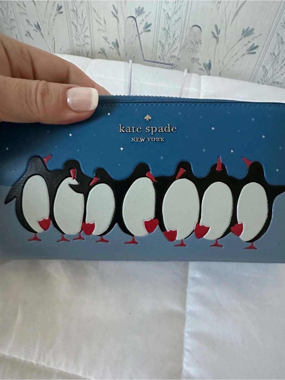 Kate Spade Wallet with Penguin Motif